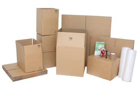 Medium Moving Kit / Pack with Cardboard Moving Boxes and Packing Accessories
