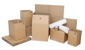 Small Moving Kit / Pack with Cardboard Moving Boxes and Packing Accessories